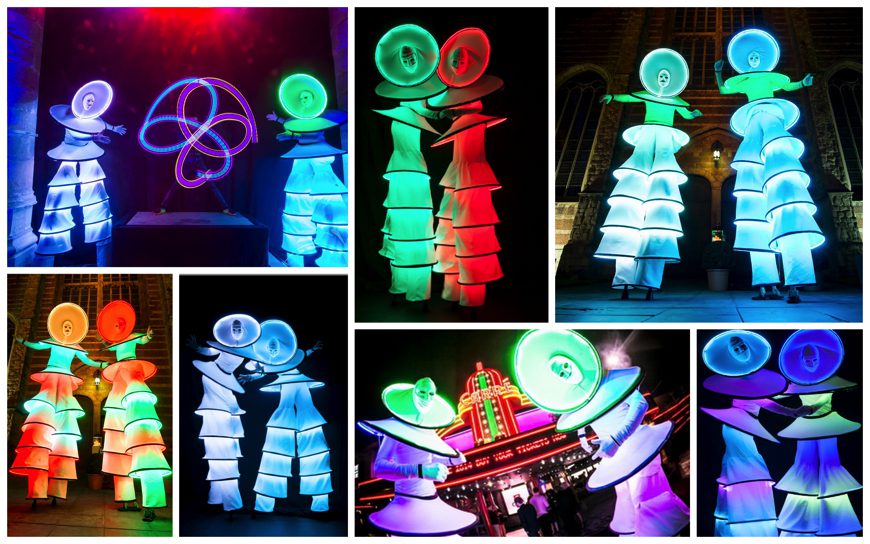 Betover uw event met Circle Mania LED Steltenlopers! Innovatieve LED-techniek, kleurenspel op stelten. Flexibel en magisch entertainment.