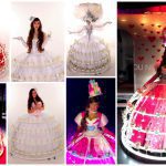 Combi Champagne/Dessert/Cupcake Diva: Stijlvolle catering met flair! Unieke "rok" op wielen, aanpasbaar aan elk thema. Nu met betoverende LED verlichting!