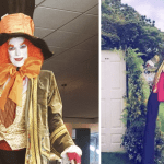 Verbazingwekkende Mad Hatter Steltenloper voor een magische sfeer! Perfect voor elk evenement. Breng Wonderland tot leven!