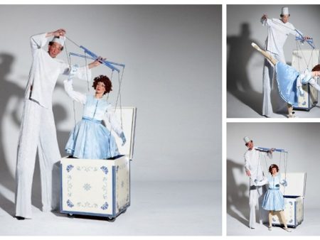 Betoverende Marionette Act: Muzikaal straattheater met klassiek ballet. Ideaal voor ontvangst, beurzen en openingsacts. Mis het zachte spektakel niet!