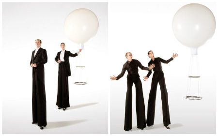 Stijlvolle Obers Steltenlopers: Zwevende dienbladen, brandingopties & amuses. Perfecte eye-catcher voor beurzen en events!