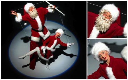 Betoverende Kerst Marionette: Mobiele winteranimatie met stelten, klassiek ballet en interactie. Verrijk uw evenement met magie!