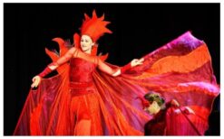 Mysterieuze Red Queens met steltloper en danseres zorgen voor elegante en mysterieuze sfeer. Deze rode act is perfect voor Valentijn, ontvangsten, festivals en evenementen met een rood thema.