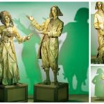 Ervaar Renaissance pracht met Gouden Venetiaans Levend Standbeeld. Perfect voor ontvangstacts en thema-evenementen. Voeg een vleugje goud toe!