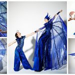 Blue Steltenloper & Contact Juggling: Uniek duo voor ontvangst, festivals, en winkelcentra. 🤹♂️🔵 Voeg hoogte en elegantie toe aan uw evenement!"