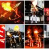 Beleef vuurspektakel op stelten! Onze Vuur Steltenlopers brengen een dynamische show met diverse vuurtools. Aanpasbaar aan elk event.