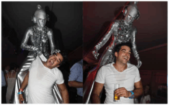 Alien Zilver Steltenlopers brengen futuristische, buitenaardse magie naar elk event. Met glinsterende kostuums en mysterieuze interactie zijn ze perfect voor festivals, winkelcentra en space-thema’s.