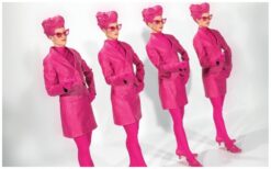 Combinatie act met Roze Zusjes en Schoonheid in Goud. Mobiele animatie en steltenlopers zorgen voor stijl, interactie en luxe sfeer bij ontvangst, beurzen, festivals en winkelcentra events