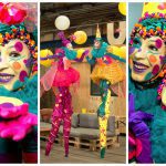 Boek de Sprankelende Dames Steltenlopers voor kleurrijk entertainment op jouw evenement. Interactief, visueel en muzikaal spektakel dat blijft hangen!