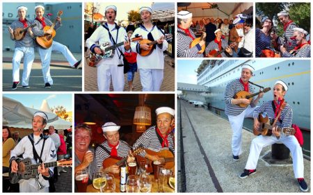 Zingende Matrozen brengen meer dan 50 zeemansliedjes en romantische melodieën. Boek nu voor nautisch feestplezier op jouw evenement!