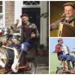 Ontdek de magie van de Fietsende Accordeonist: een unieke one-man-band op wielen! Kinderliederen tot internationale hits voor elk evenement. Boek nu! 🚲🎶