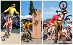 Ervaar magie met Fietsende Circusartiesten: adembenemende acrobatiek en boeiende verhalen. Boek nu voor een unieke show en avontuurlijke workshops!