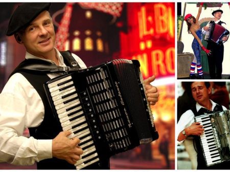 Betoverend Frans Chansons Duo: Accordeonist en Gitarist brengen romantiek en gezelligheid. Ideaal voor ontvangst en mobiele acts. 🎶🇫🇷
