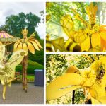 Laat de Gouden Bloemen Steltenlopers de zomerse magie naar uw evenement brengen!