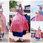 Ervaar nostalgische charme met Hollandse Meisjes Steltenlopers: oude spellen, kleurrijk vermaak & interactie. Boek voor een unieke reis naar het verleden!