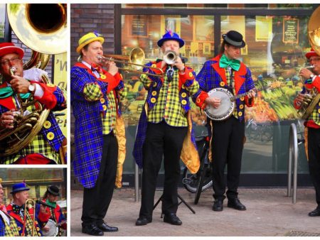 Boek het Clowns Dixieland Looporkest voor een onvergetelijk evenement. Breed repertoire, flexibele bezetting. Swingend of ontspannen, het perfecte geluid voor uw feest!
