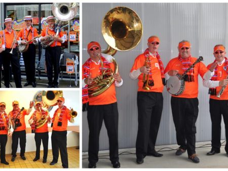 Boek het Oranje Dixieland Looporkest voor een onvergetelijk evenement. Breed repertoire, flexibele bezetting. Swingend of ontspannen, het perfecte geluid voor uw feest!