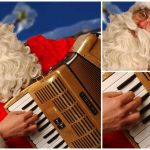 Vier de kerst met betoverende klanken! Kerstman Zingt en speelt Accordeon brengt feestelijke melodieën. Ook als duo-optie beschikbaar.