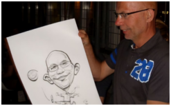 Laat je verbazen en geef jouw evenement een artistieke touch met de Levende Karikaturen van onze Sneltekenaar / Karikaturist!