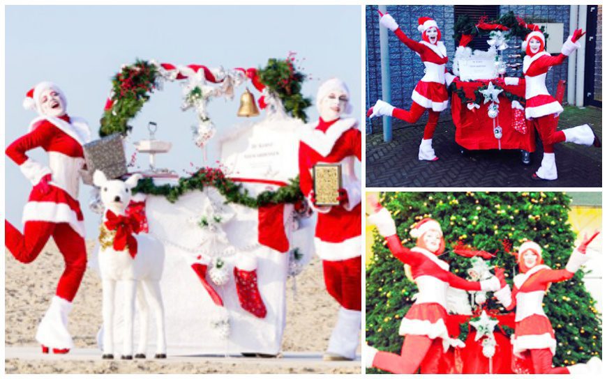 Ervaar de feestelijke vlucht met de Kerst Stewardessen - een onmisbare act voor een onvergetelijke reis door de kerstdagen!