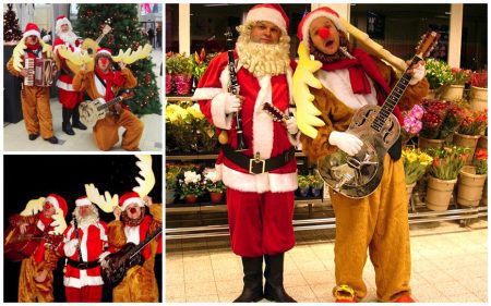 Boek de Magische Kerstman met Rendieren voor betoverend kerstentertainment! Duo of trio, met meerstemmige kerstliedjes, flexibele speeltijden. Maak uw evenement onvergetelijk!