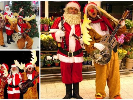 Boek de Magische Kerstman met Rendieren voor betoverend kerstentertainment! Duo of trio, met meerstemmige kerstliedjes, flexibele speeltijden. Maak uw evenement onvergetelijk!