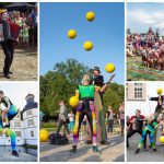 Betoverend Kleurrijk Circus: Mobiele Parade Act met Jongleurs, Acrobaten en Muzikanten. Boek nu voor een feest vol kleur en vaardigheden!