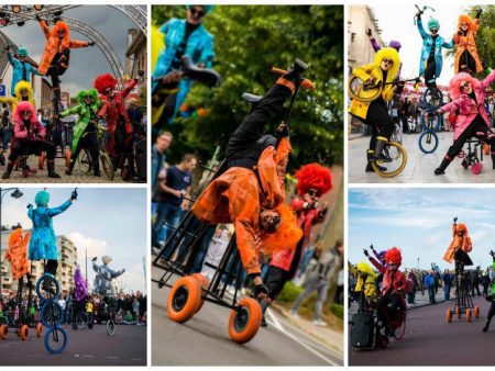 Ervaar de magie van de Kleurrijke Fiets Parade: unieke fietsen, acrobatiek, theater en energie! Boek nu voor een bruisend en onvergetelijk evenement.