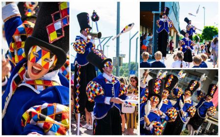 Boek de Circus Parade Masque voor een betoverende parade-act op maat. Laat uw publiek genieten van topkwaliteit entertainment met een vleugje chique elegantie.