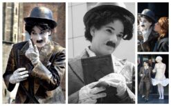 Ervaar de tijdloze magie met Charlie Chaplin Levend Standbeeld. Mobiele betovering voor elk event en mysterieuze liefde op filmthema-evenementen.