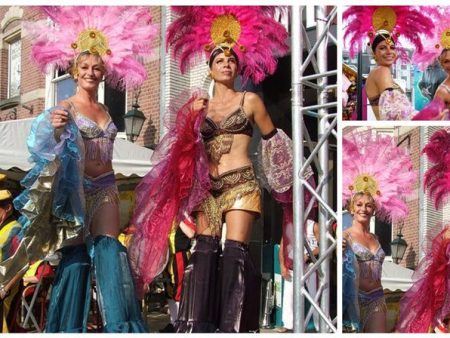 Breng tropische betovering naar uw evenement met Caribische Steltenlopers! 🌴🎉 Flexibel, kleurrijk entertainment, ook met Bras of Samba Band. Boek nu!