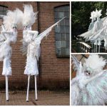 Ervaar betovering met de metershoge Witte Vredes Duifjes Steltenlopers. Symbolen van hoop en liefde voor diverse evenementen. Boek nu voor een visueel spektakel!