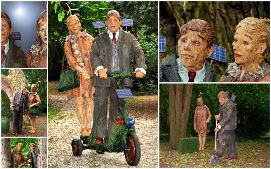 Het Houten Duo: Duurzaam vermaak met hilarische houten personages. Op zonne- en windenergie beleven zij avonturen. Een groene boodschap met een lach!