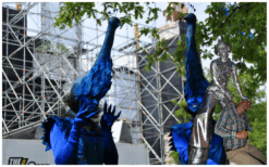 Pauwen Steltenlopers met kleurrijke veren en sierlijke bewegingen brengen magie, elegantie en kleur naar elk evenement. Een opvallende blikvanger voor festivals, winkelcentra, ontvangst en themafeesten.