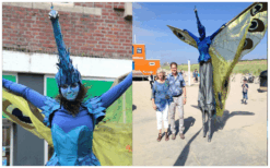 Pauwen Steltenlopers met kleurrijke veren en sierlijke bewegingen brengen magie, elegantie en kleur naar elk evenement. Een opvallende blikvanger voor festivals, winkelcentra, ontvangst en themafeesten.