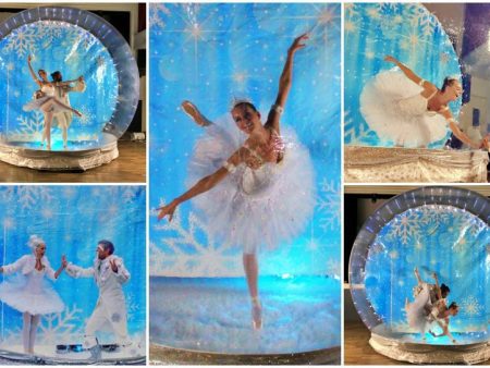 Ervaar magische betovering met de Ballerina in Bubbel: dansende IJs Prinses en Koning Sneeuwvlok. Boek nu voor betoverend winterentertainment!