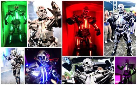 LED Robot Sensatie: Meesterlijke bewegingen, adembenemende verlichting en confetti-magie voor een onvergetelijk evenement!