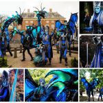 Betreed de magische wereld van de Draken Parade: steltenlopers, fantasie en adembenemende hoogtes. Boek nu voor een betoverende mobiele act!