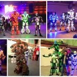 Futuristische Groep Robots met confetti shooters: Een unieke act voor elk evenement! Boek nu voor een onvergetelijke show!