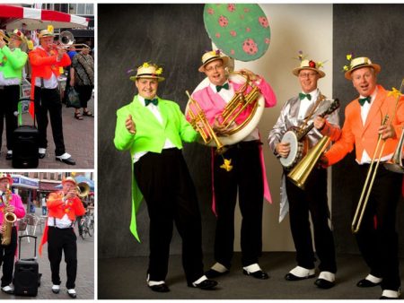 Dit Happy Colour Dixieland Orkest speelt een voor iedereen herkenbaar repertoire in dixie-stijl. Boek nu!