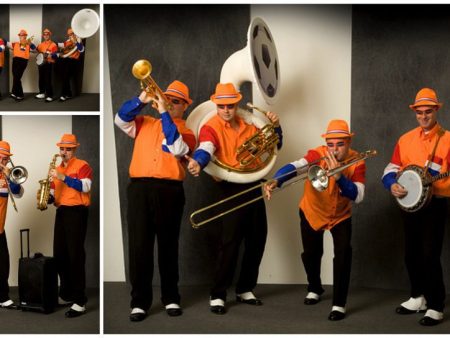 Dit Oranje Dixieland Orkest speelt een voor iedereen herkenbaar repertoire in dixie-stijl. Boek nu!