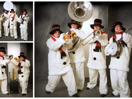 Dit Sneeuwpoppen Dixieland speelt een voor iedereen herkenbaar repertoire in dixie-stijl. Boek nu!