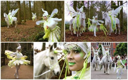 Magische Elfjes met Eenhoorn Paard: Betoverend straattheater voor elk evenement. Voeg een vleugje magie toe aan je speciale dag!