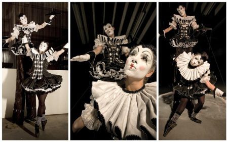 Beleef betoverende elegantie met de Pierrot Steltenloopster & Ballerina: mimetheater vol humor en interactie. Boek nu!