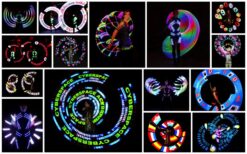 Betoverend Spektakel: Spinning LED Ballz Choreografie voor een Visueel Feest van Licht en Beweging!