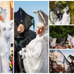 Ervaar betoverende Vlinder Diva's Steltenlopers: Een majestueus schouwspel hoog boven het publiek. Een sfeervolle toevoeging aan elk evenement!