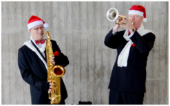 Boek het Kerst in Smoking Duo voor een onvergetelijk evenement. Breed repertoire, flexibele bezetting. Swingend of ontspannen, het perfecte geluid voor uw feest!