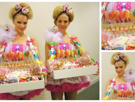 Vrolijke Candy Girls Roze: Zoete verwennerij op uw event. Boek nu voor een onvergetelijke smaakbeleving!