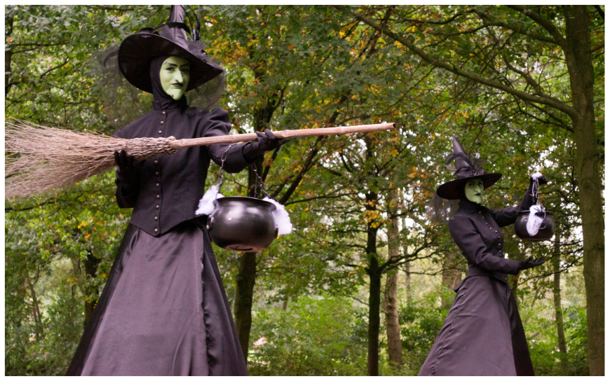 Boze Heksen Steltenlopers zorgen voor spanning, magie en mysterie op jouw evenement. Perfect voor Halloween, horror en fantasy thema’s. Boek deze indrukwekkende steltenact voor onvergetelijk entertainment!