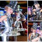 Voeg allure toe aan uw evenement met Lady Mirrorball Modellen! Stijlvolle ontvangst en opvallende promotie in unieke spiegelkostuums. Ontdek nu!